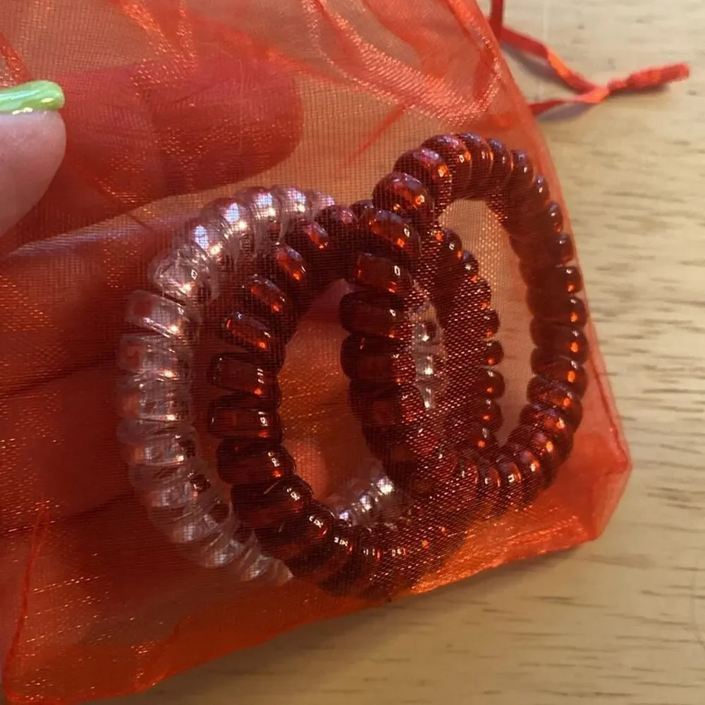 Colorful Spiral Hair Ties Set